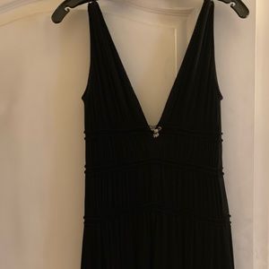 Like new BCBGMaxAzaria Grecian style tiered black dress